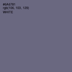 #6A6781 - Storm Gray Color Image